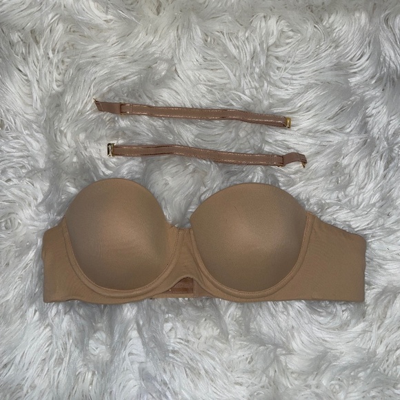Soma Bra Tan Strapless removable straps Size 36A - Picture 1 of 5